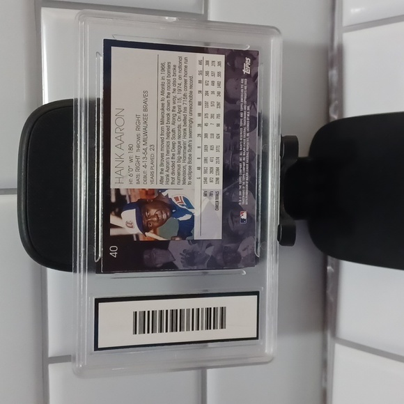 2001 Topps American Pie Hank Aaron  #40 GMA 6 EX-NM - Picture 2 of 2